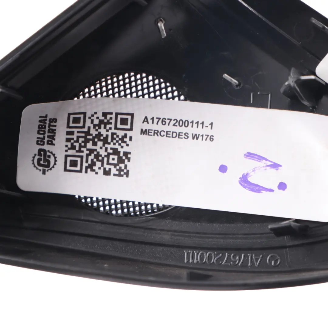 Mercedes W176 Tweeter Speaker Cover Left N/S Triangle Interior Trim - SKU A1767200111-1 - Part number A1767200111