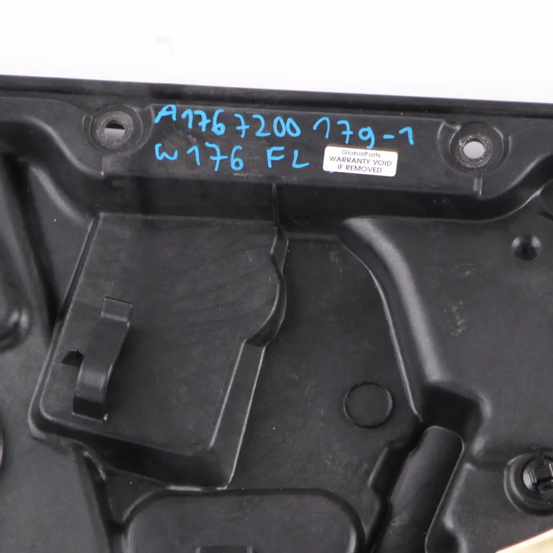 Window Lifter Regulator Mercedes W176 Front Left Motor Frame Panel to with Part number A1767200179 Window Lifter Regulator Mercedes W176 Front Left Motor Frame Panel - SKU A1767200179-1 - Part number A1767200179