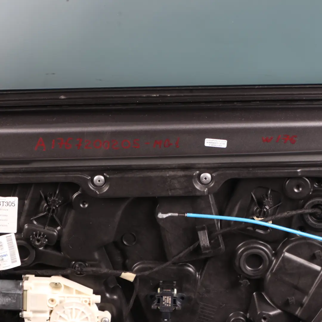 Door Front Right O/S A-Class Mountain Grey Metallic - 787 to Mercedes W176 with Part number A1767200205 Mercedes W176 Door Front Right O/S A-Class Mountain Grey Metallic - 787 - SKU A1767200205-MG1 - Part number A1767200205