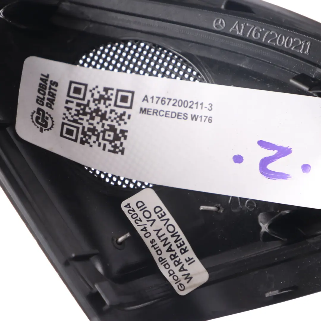 Mercedes W176 Tweeter Speaker Cover Left N/S Triangle Interior Trim - SKU A1767200211-3 - Part number A1767200211