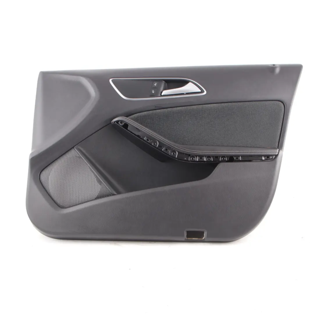Door Card Trim Front Right O/S Panel Cloth Fabric Black Anthracite to Mercedes W176 with Part number A1767200800 Mercedes W176 Door Card Trim Front Right O/S Panel Cloth Fabric Black Anthracite - SKU A1767200800 - Part number A1767200800