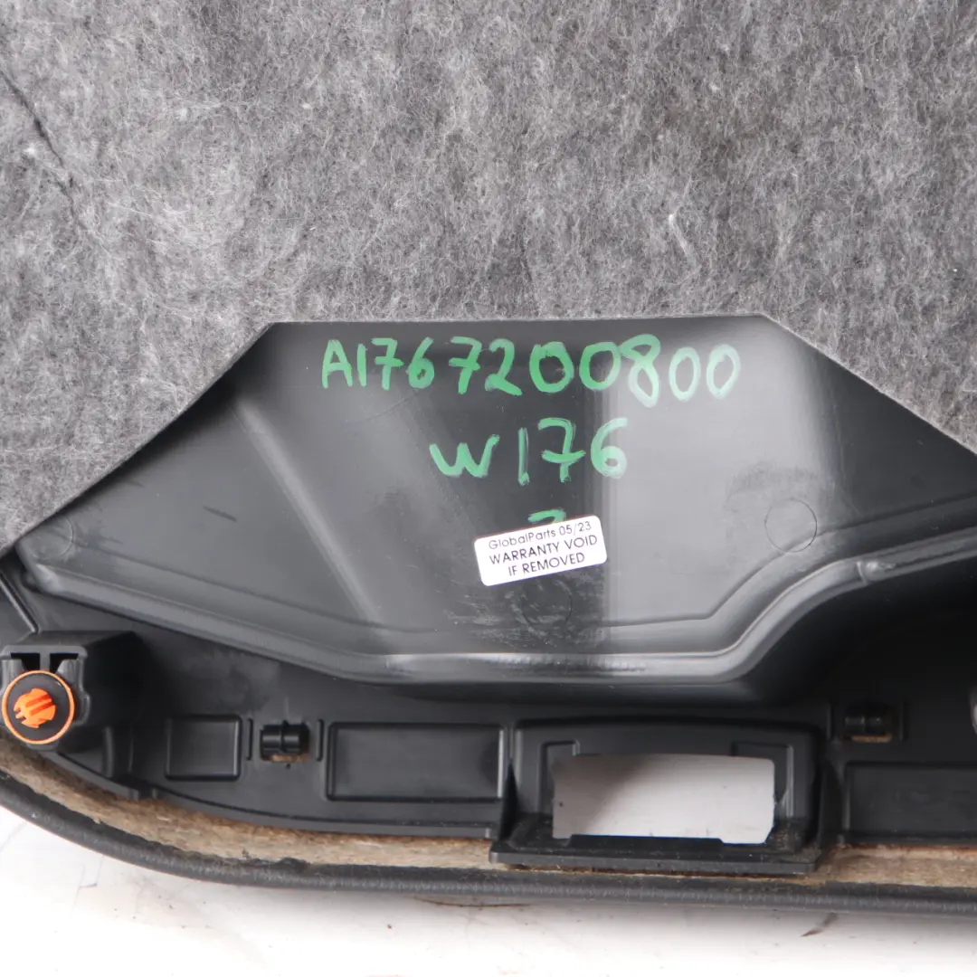 Door Card Trim Front Right O/S Panel Cloth Fabric Black Anthracite to Mercedes W176 with Part number A1767200800 Mercedes W176 Door Card Trim Front Right O/S Panel Cloth Fabric Black Anthracite - SKU A1767200800 - Part number A1767200800