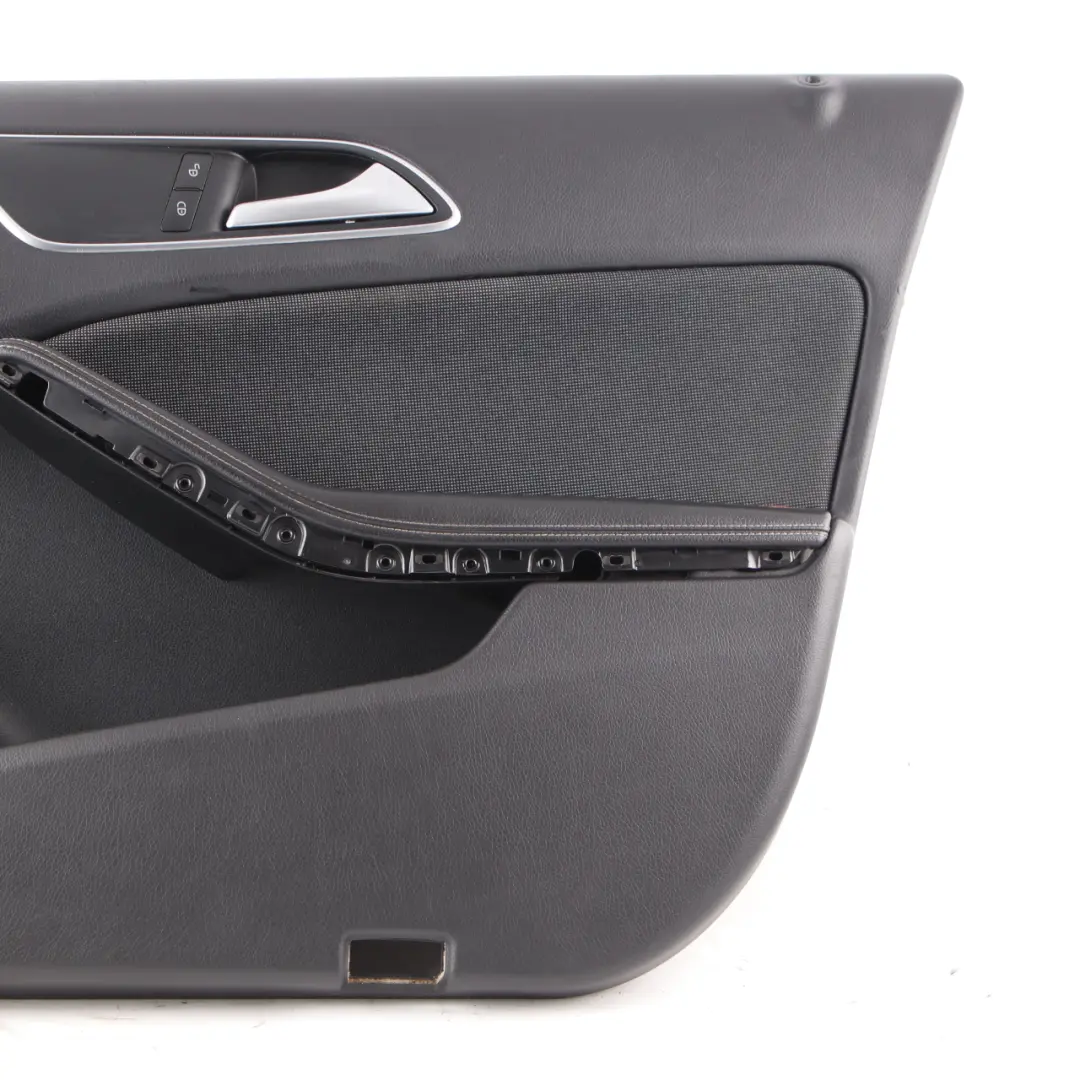 Door Card Trim Front Right O/S Panel Cloth Fabric Black Anthracite to Mercedes W176 with Part number A1767200800 Mercedes W176 Door Card Trim Front Right O/S Panel Cloth Fabric Black Anthracite - SKU A1767200800 - Part number A1767200800