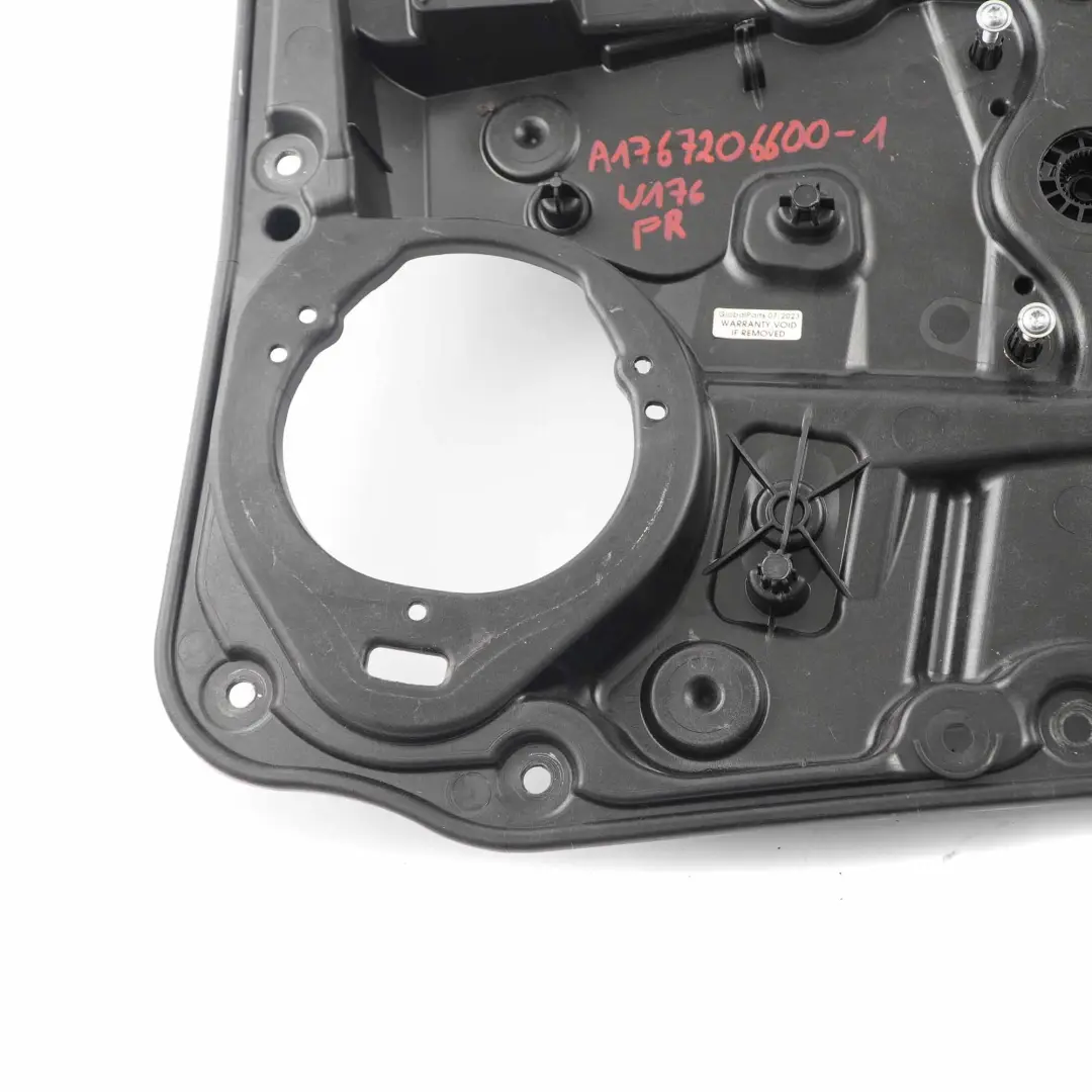 Mercedes W176 montaje tarjeta puerta delantera derecha elevalunas - SKU A1767206600-2 - Número de pieza A1767206600