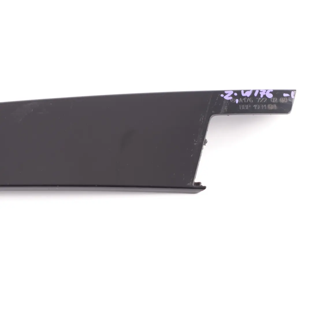 Mercedes W176 Door Trim Cover B-Pillar Strip Front Right O/S - SKU A1767220200-1 - Part number A1767220200