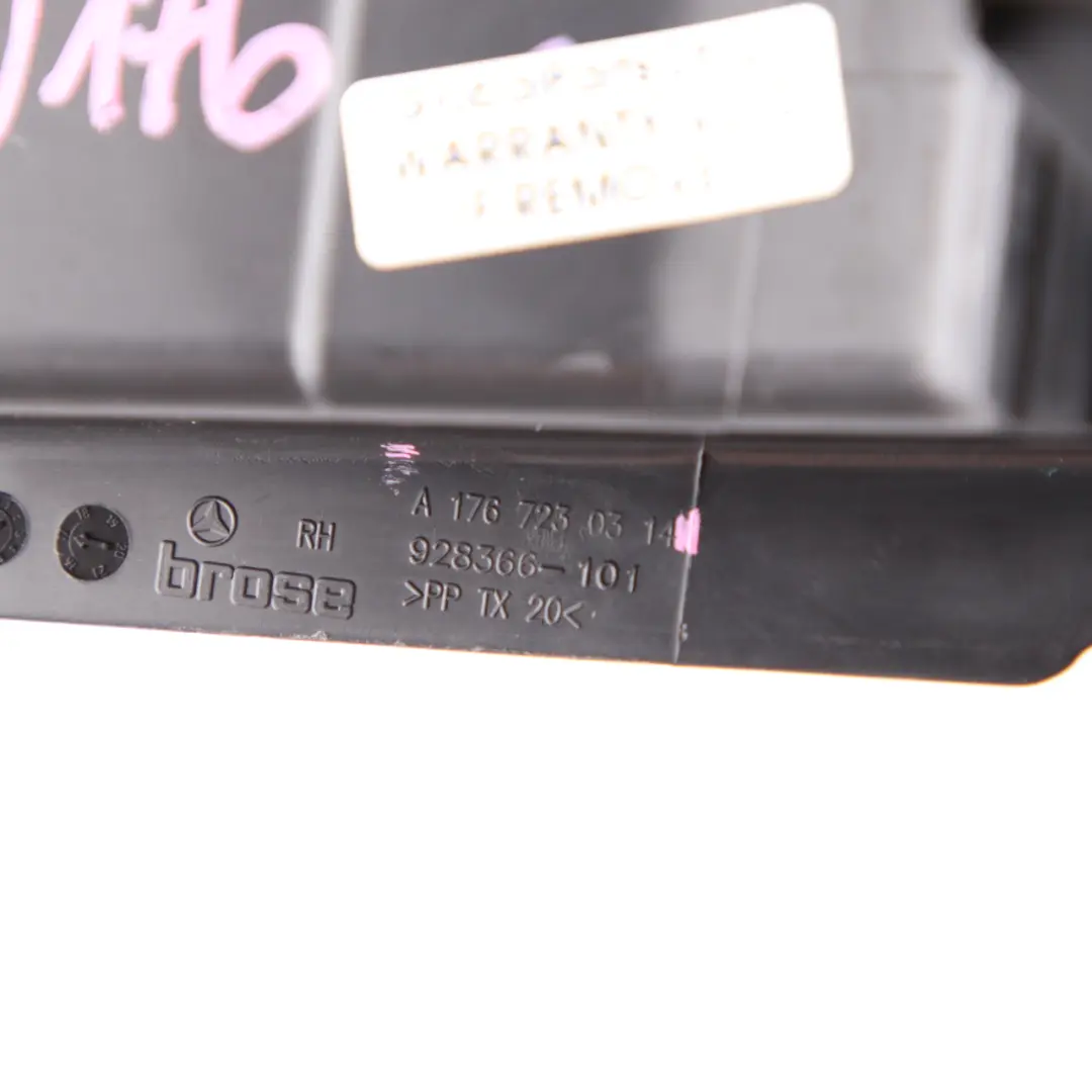 Mercedes W176 Door Handle Lock Trim Cover Bracket Front Right O/S - SKU A1767230314 - Part number A1767230314