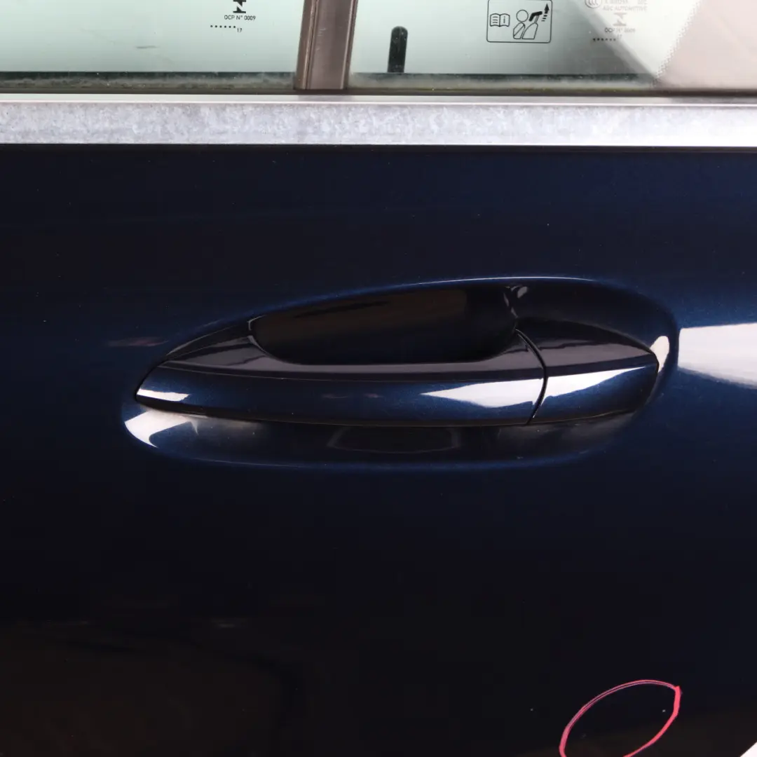 Door Rear Left N/S A-Class Cavansite Blue Metallic - 890 to Mercedes W176 with Part number A1767300105 Mercedes W176 Door Rear Left N/S A-Class Cavansite Blue Metallic - 890 - SKU A1767300105-CVB - Part number A1767300105