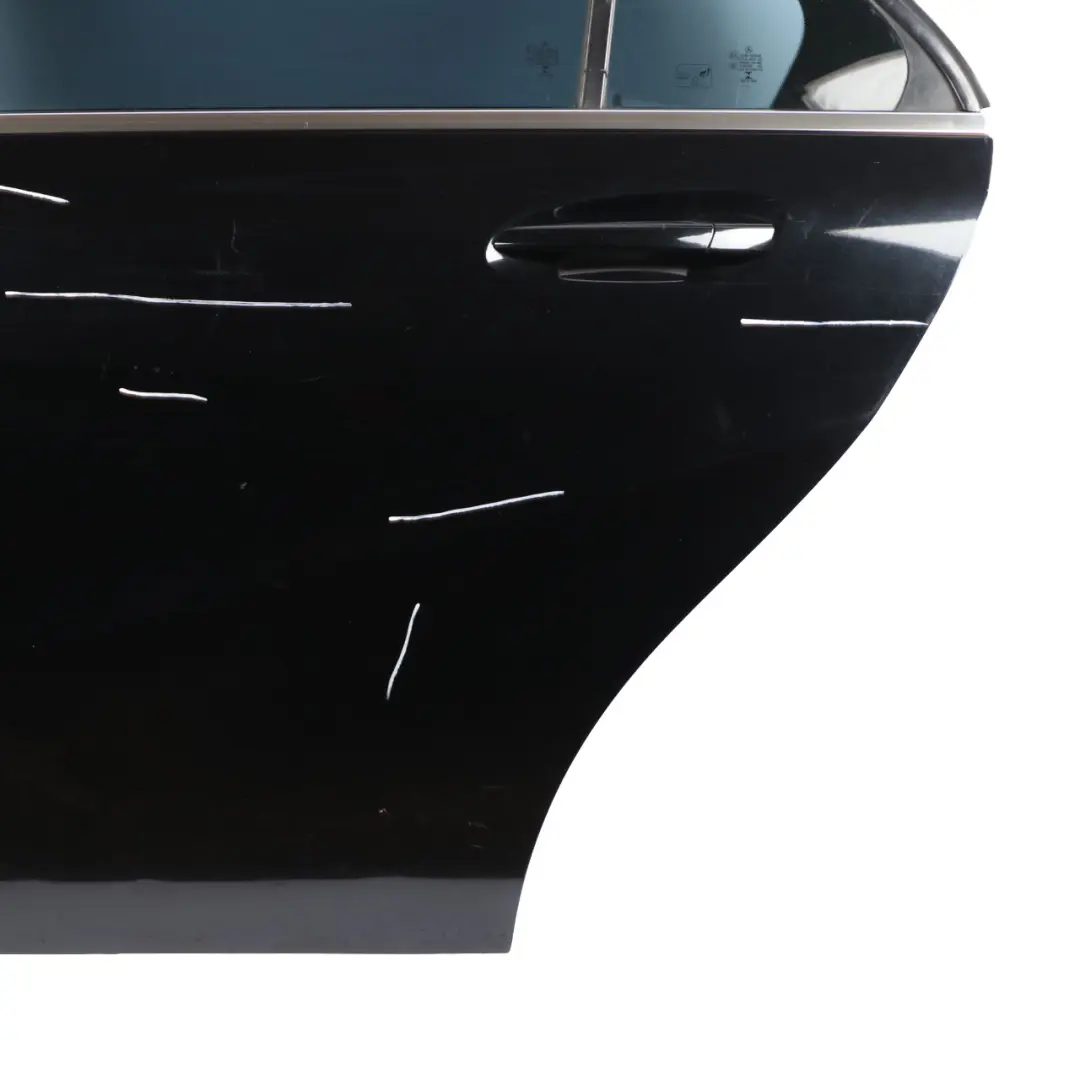 Mercedes W176 Door Rear Left N/S A-Class Kosmos Cosmic Black Metallic - 191 - SKU A1767300105-KB1 - Part number A1767300105