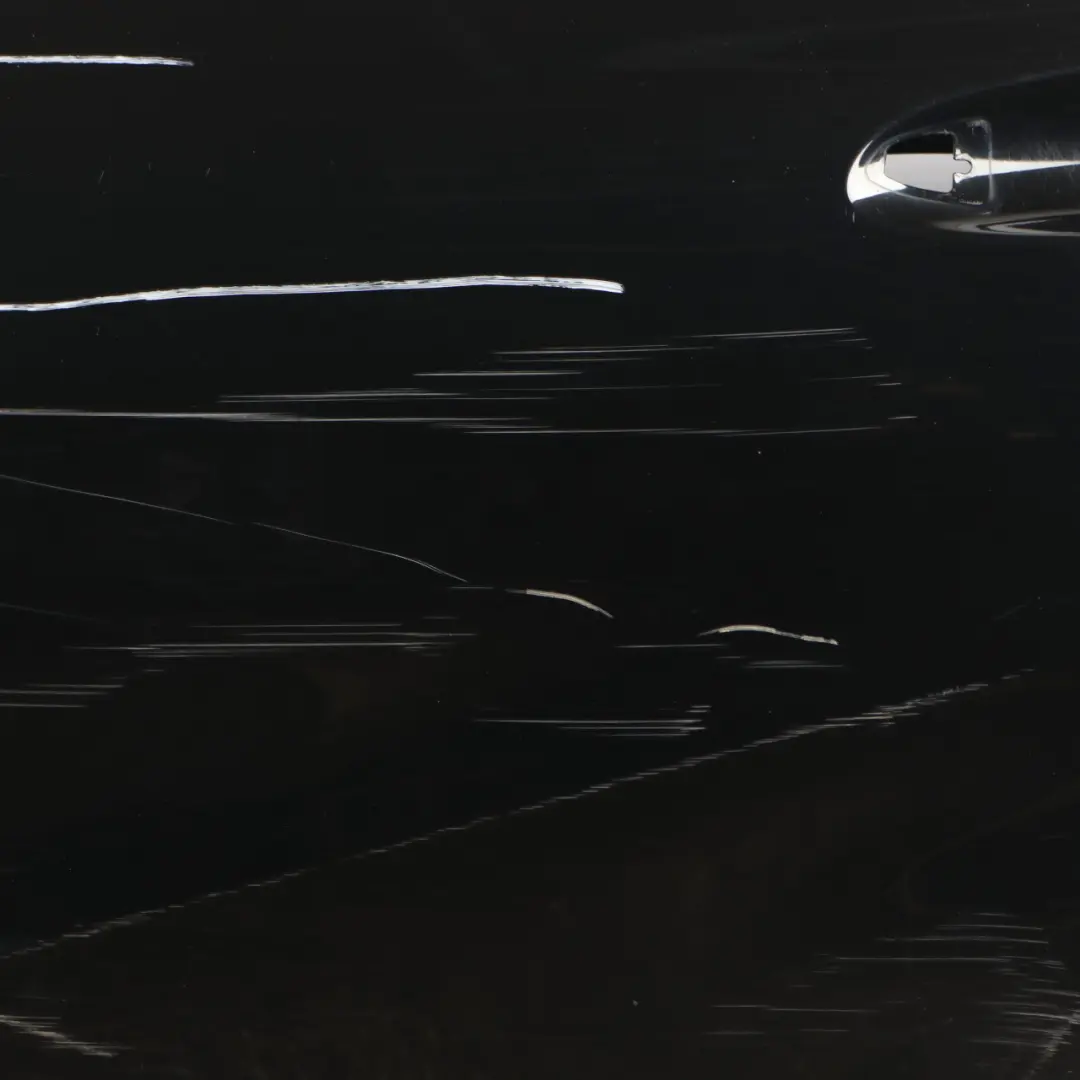 Door Rear Left N/S A-Class Kosmos Cosmic Black Metallic - 191 to Mercedes W176 with Part number A1767300205 Mercedes W176 Door Rear Left N/S A-Class Kosmos Cosmic Black Metallic - 191 - SKU A1767300105-KB2 - Part number A1767300205