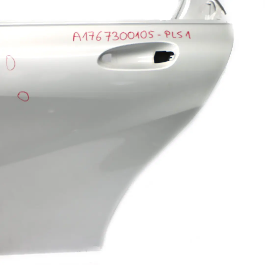 Mercedes W176 Door Rear Left N/S A-Class Polar Silver Metallic - 761 - SKU A1767300105-PLS1 - Part number A1767300105