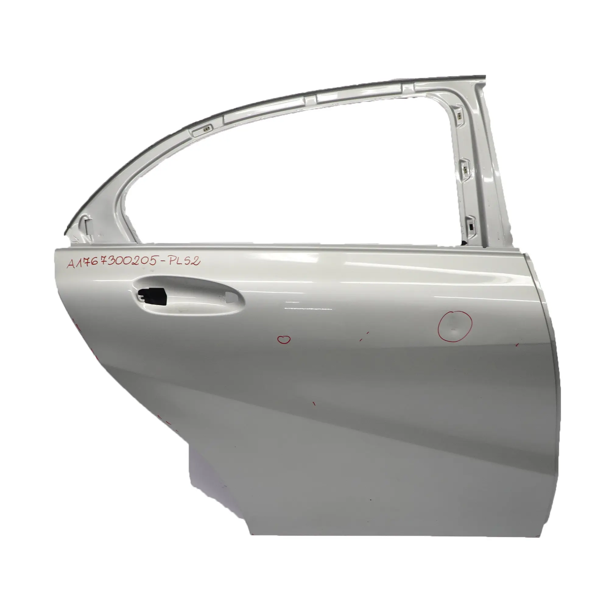 Mercedes W176 Porte Arrière Droite Argent Polaire Métallisé - 761