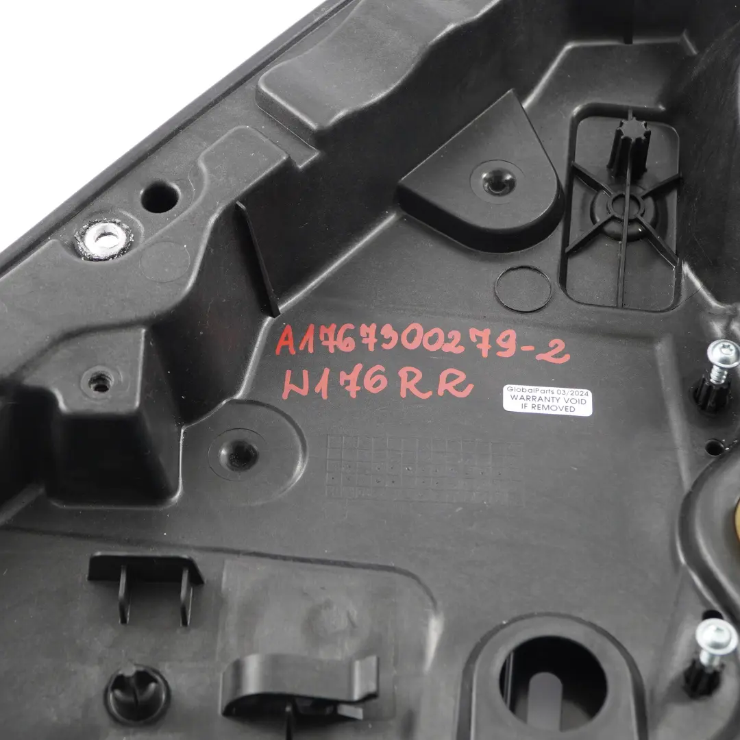 Window Lifter Regulator Mercedes W176 Rear Right O/S Door Card Panel to with Part number A1767300279 Window Lifter Regulator Mercedes W176 Rear Right O/S Door Card Panel - SKU A1767300279-2 - Part number A1767300279