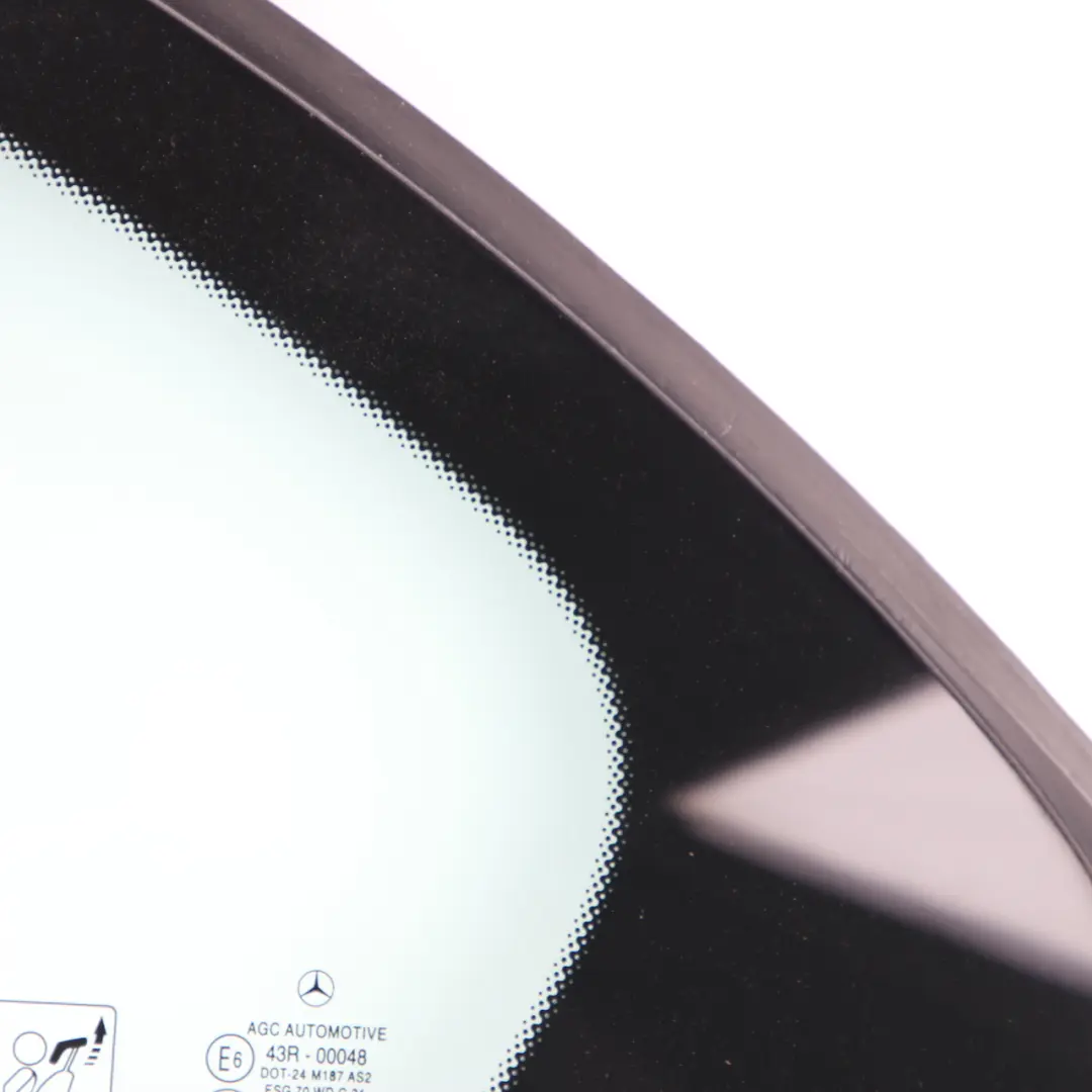 Window Glass Door Quarter Side Left N/S AS2 to Mercedes W176 Rear with Part number A1767300300 Mercedes W176 Rear Window Glass Door Quarter Side Left N/S AS2 - SKU A1767300300 - Part number A1767300300