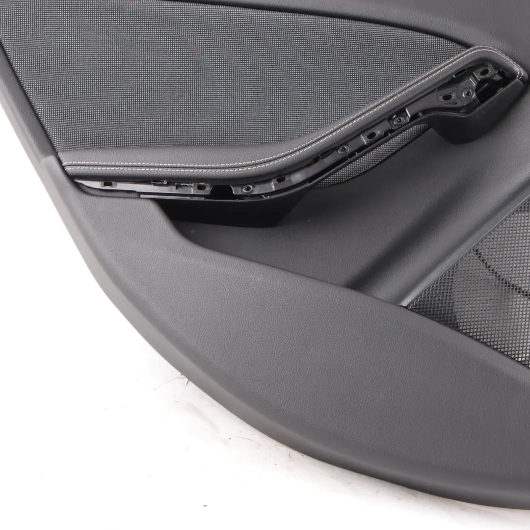 Door Card Trim Rear Left N/S Panel Cloth Fabric Black Anthracite to Mercedes W176 with Part number A1767300362 Mercedes W176 Door Card Trim Rear Left N/S Panel Cloth Fabric Black Anthracite - SKU A1767300362 - Part number A1767300362