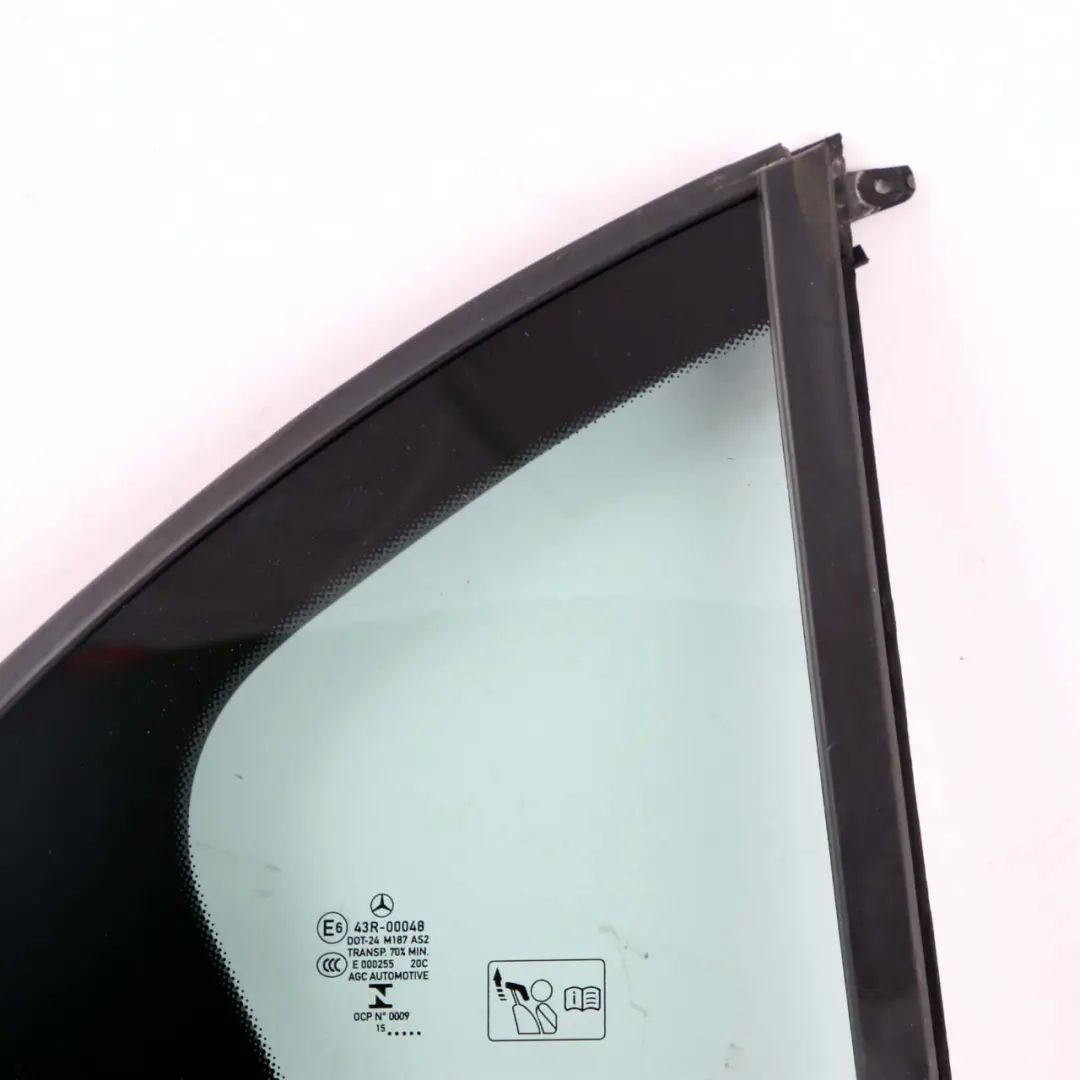 Window Glass Rear Right Door O/S Quarter Side AS2 to Mercedes W176 with Part number A1767300400 Mercedes W176 Window Glass Rear Right Door O/S Quarter Side AS2 - SKU A1767300400-1 - Part number A1767300400
