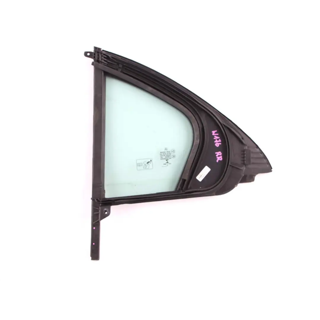 Mercedes W176 Fenster Scheibe Hinten Rechts Tür Viertel Seite AS2 - SKU A1767300400 - Teilenummer A1767300400