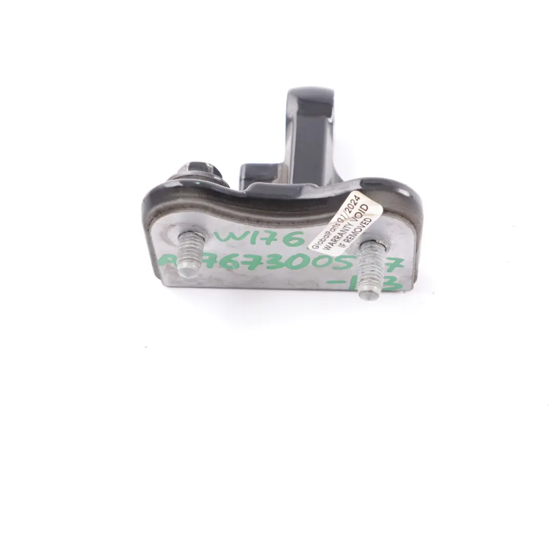 Mercedes W176 Door Hinge Rear Left N/S Top Upper Kosmos Black Metallic 191 - SKU A1767300537-KB - Part number A1767300537