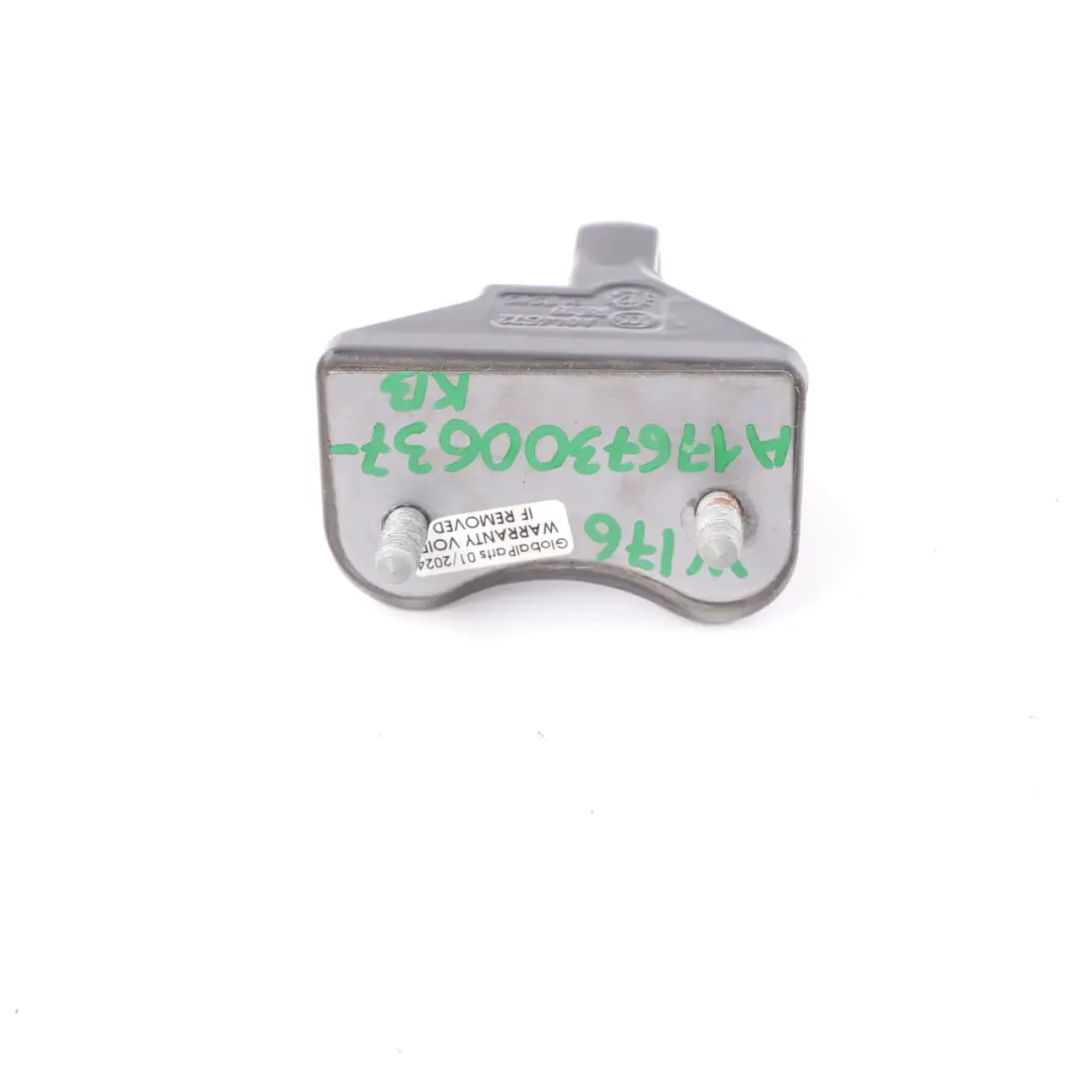 Door Hinge Rear Right O/S Top Upper Kosmos Black Metallic 191 to Mercedes W176 with Part number A1767300637 Mercedes W176 Door Hinge Rear Right O/S Top Upper Kosmos Black Metallic 191 - SKU A1767300637-KB - Part number A1767300637