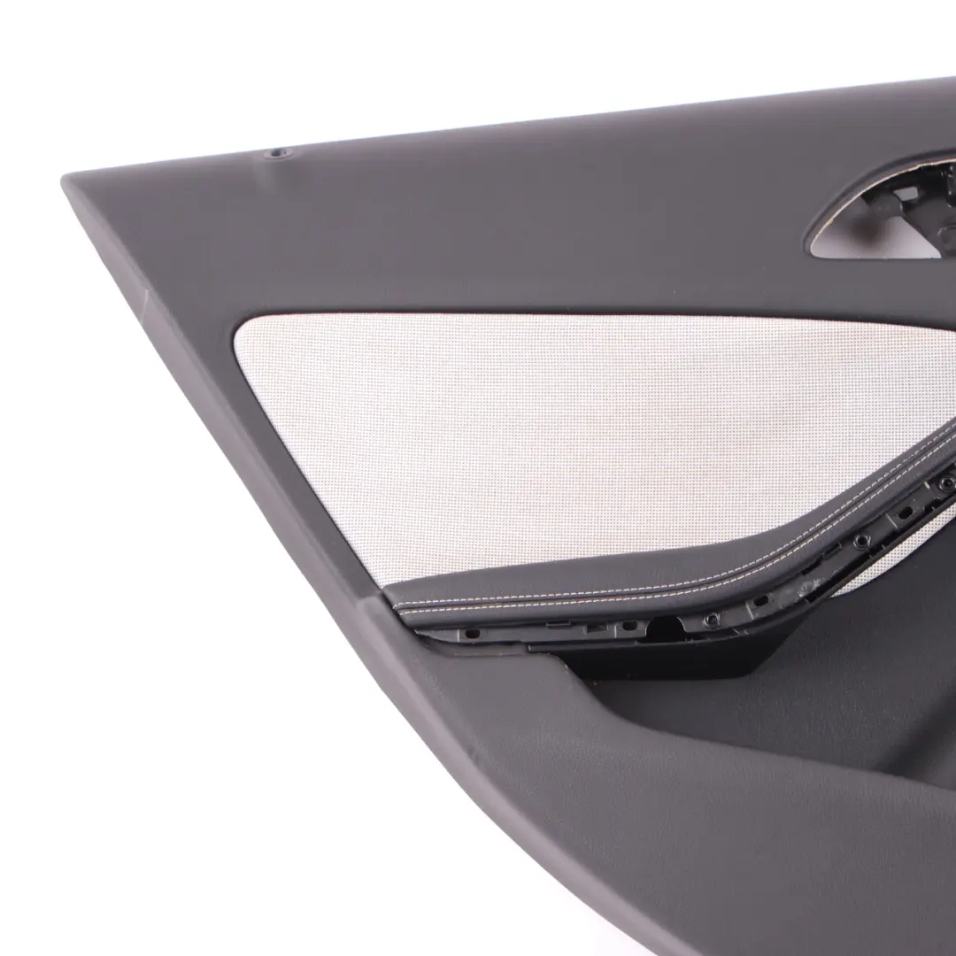 Door Card Trim Rear Left N/S Trim Panel Cloth Beige White to Mercedes W176 with Part number A1767303100 Mercedes W176 Door Card Trim Rear Left N/S Trim Panel Cloth Beige White - SKU A1767303100 - Part number A1767303100