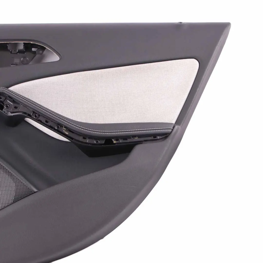 Door Card Trim Rear Right O/S Trim Panel Cloth Beige White to Mercedes W176 with Part number A1767303200 Mercedes W176 Door Card Trim Rear Right O/S Trim Panel Cloth Beige White - SKU A1767303200 - Part number A1767303200