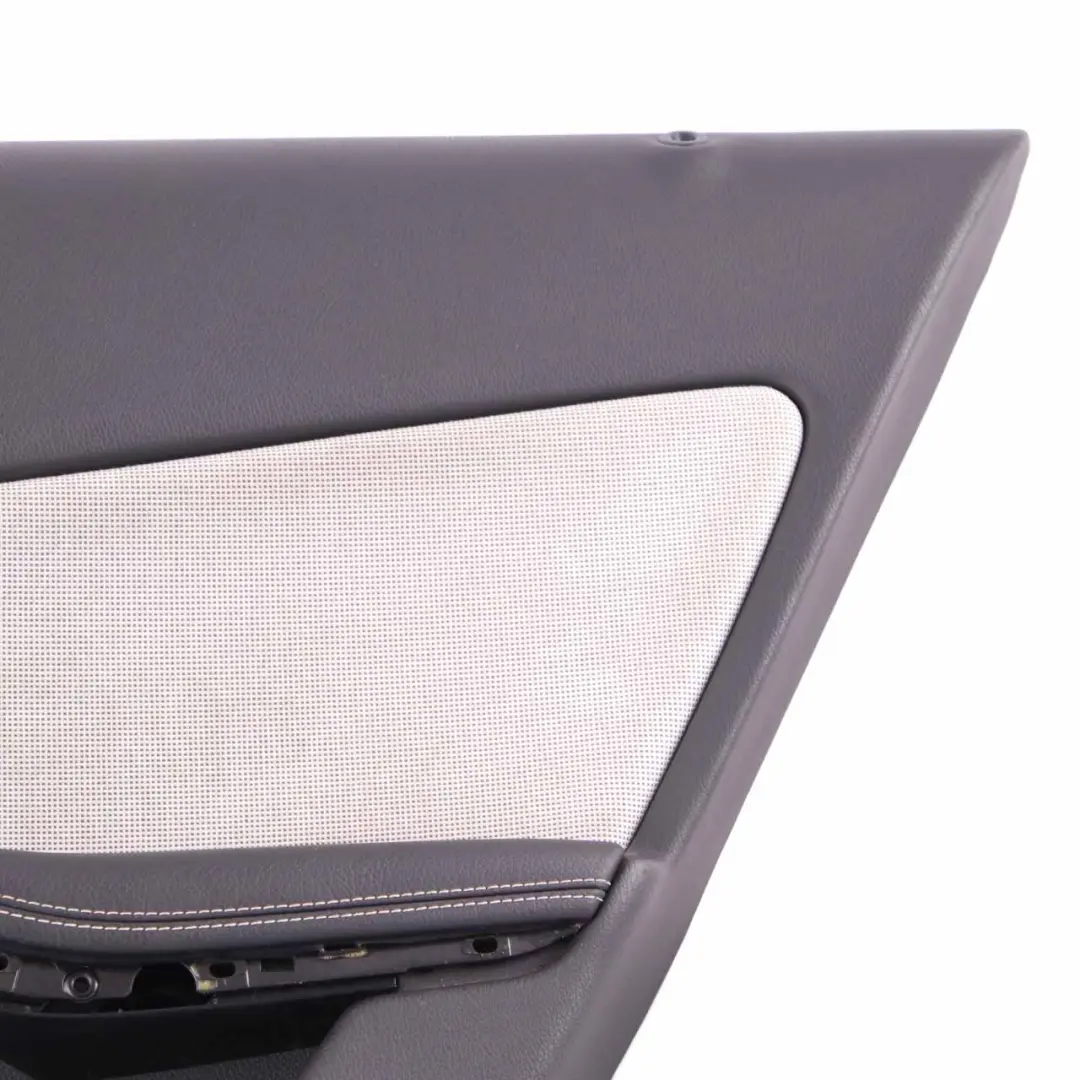 Door Card Trim Rear Right O/S Trim Panel Cloth Beige White to Mercedes W176 with Part number A1767303200 Mercedes W176 Door Card Trim Rear Right O/S Trim Panel Cloth Beige White - SKU A1767303200 - Part number A1767303200