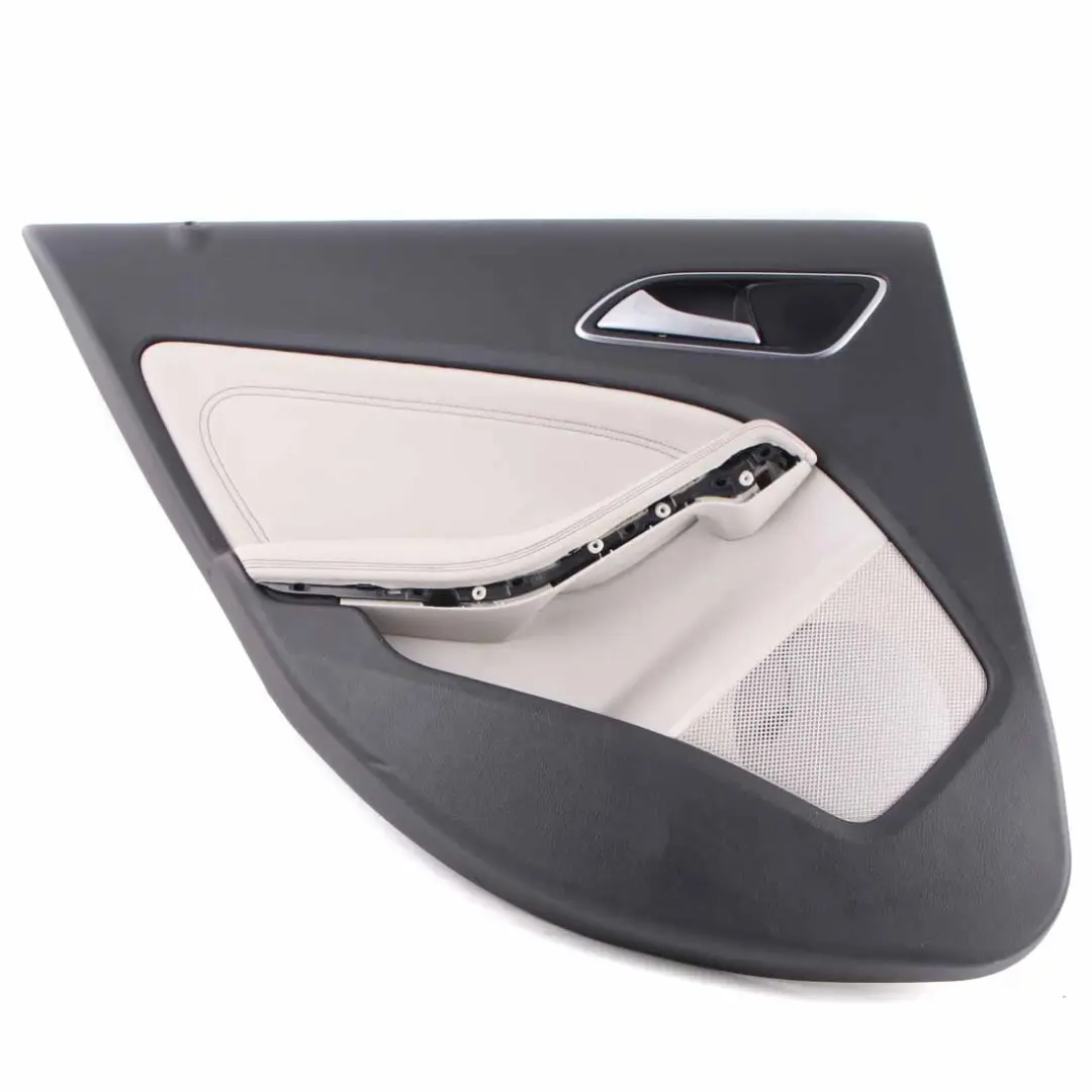 Door Card Trim Rear Left N/S Trim Panel Imitation Leather to Mercedes W176 with Part number A1767303300 Mercedes W176 Door Card Trim Rear Left N/S Trim Panel Imitation Leather - SKU A1767303300-1 - Part number A1767303300