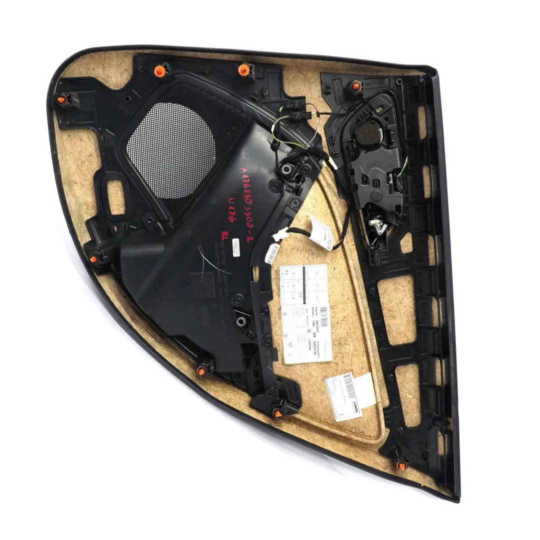 Door Card Trim Rear Left N/S Trim Panel Cover Leather Black to Mercedes W246 with Part number A2467300362 Mercedes W246 Door Card Trim Rear Left N/S Trim Panel Cover Leather Black - SKU A2467300362 - Part number A2467300362