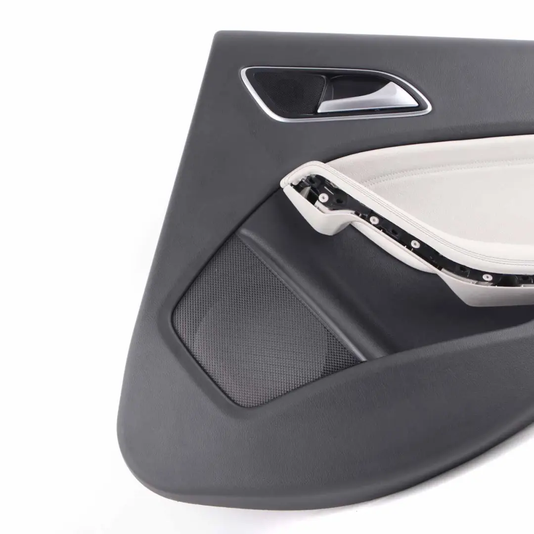 Door Card Rear Right O/S Trim Panel Cover Imitation Leather Grey to Mercedes W176 with Part number A1767303400 Mercedes W176 Door Card Rear Right O/S Trim Panel Cover Imitation Leather Grey - SKU A1767303400-1 - Part number A1767303400