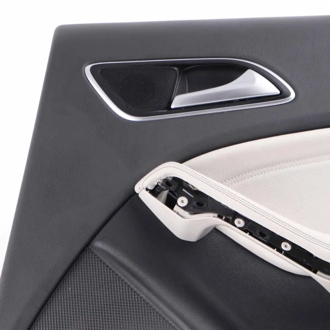 Door Card Rear Right O/S Trim Panel Cover Imitation Leather Grey to Mercedes W176 with Part number A1767303400 Mercedes W176 Door Card Rear Right O/S Trim Panel Cover Imitation Leather Grey - SKU A1767303400-1 - Part number A1767303400