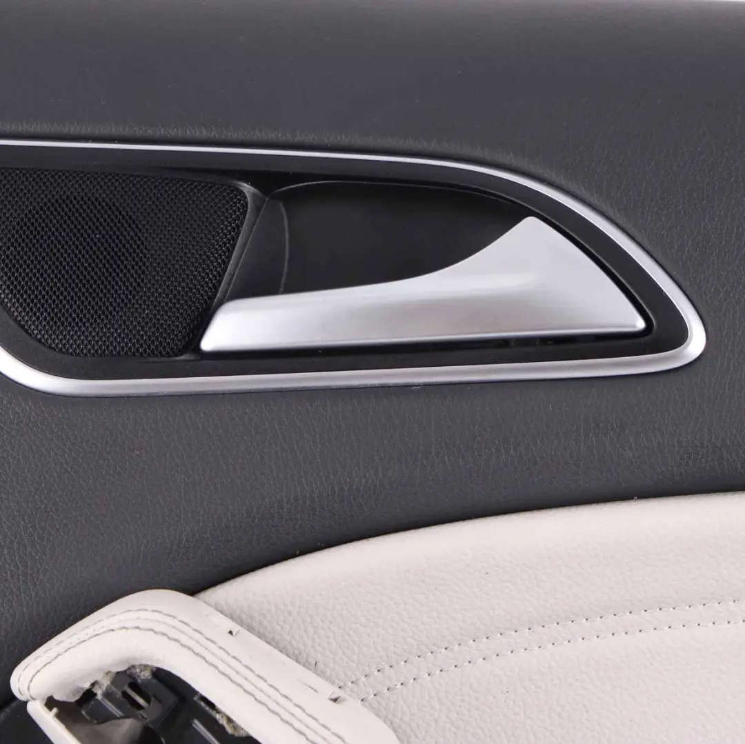 Door Card Rear Right O/S Trim Panel Cover Imitation Leather Grey to Mercedes W176 with Part number A1767303400 Mercedes W176 Door Card Rear Right O/S Trim Panel Cover Imitation Leather Grey - SKU A1767303400-1 - Part number A1767303400