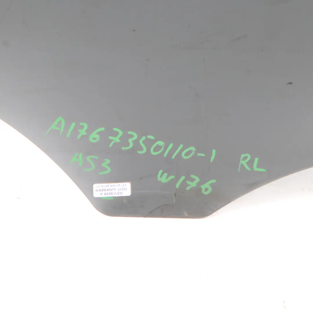 Vetro Porta Posteriore Sinistra Vetro Nero AS3 per Mercedes W176 con numero di parte A1767350110 Mercedes W176 Vetro Porta Posteriore Sinistra Vetro Nero AS3 - SKU A1767350110-1 - Numero di parte A1767350110
