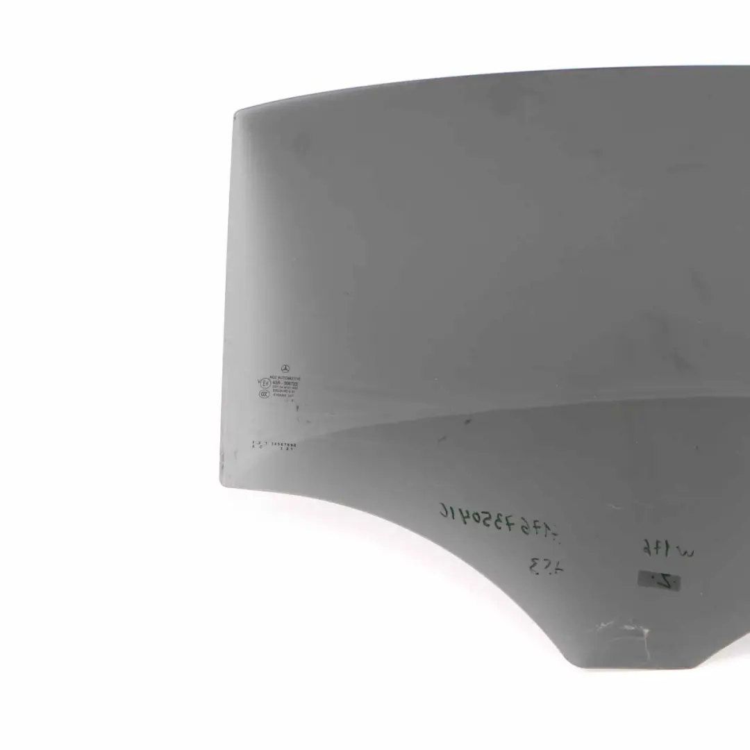 Window Glass Door Black Right O/S AS3 to Mercedes W176 Rear with Part number A1767350410 Mercedes W176 Rear Window Glass Door Black Right O/S AS3 - SKU A1767350410 - Part number A1767350410