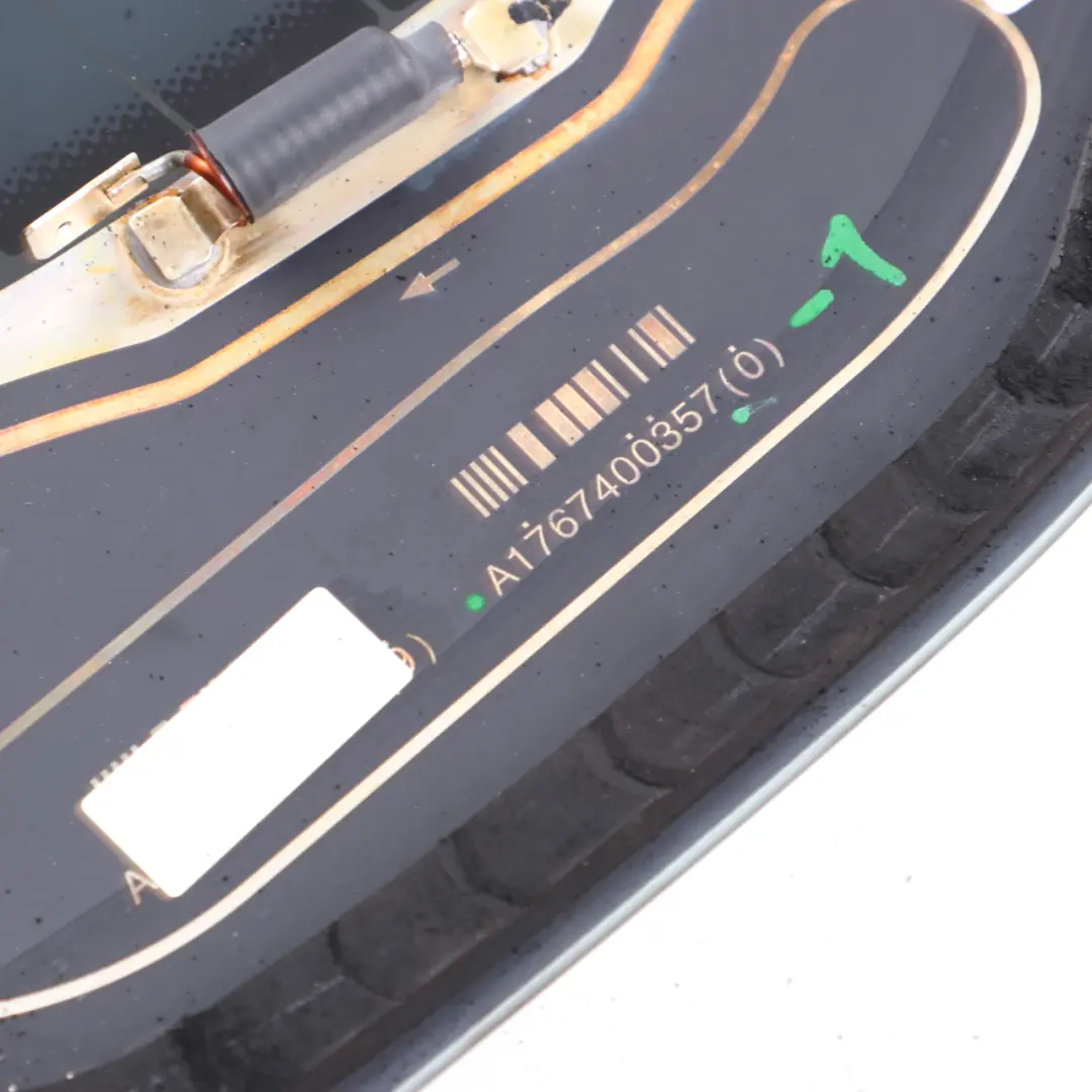 Window Mercedes W176 Tailgate Green Glass Glazing AS2 Tinting Foil to Rear with Part number A1767400357 Rear Window Mercedes W176 Tailgate Green Glass Glazing AS2 Tinting Foil - SKU A1767400357 - Part number A1767400357