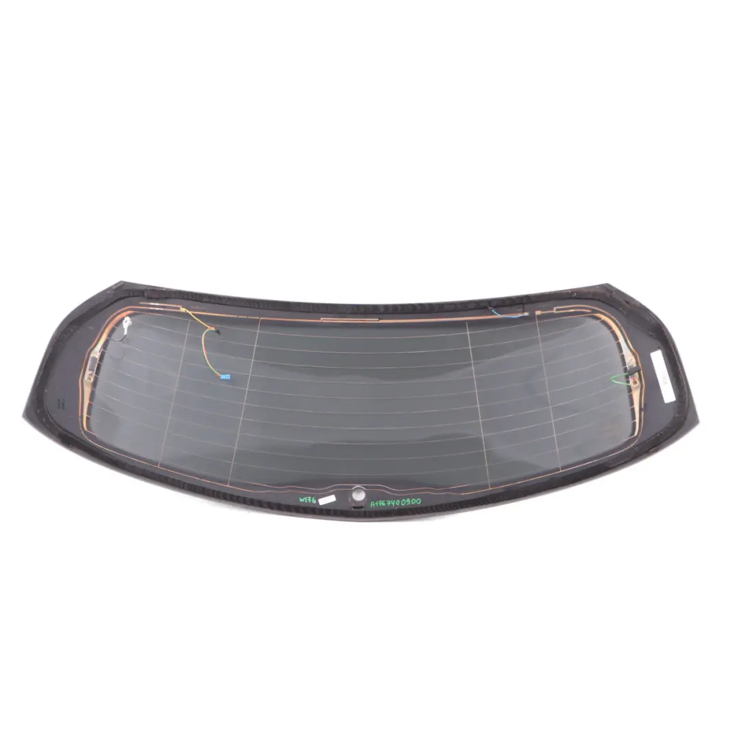 Window Mercedes W176 Tailgate Boot Lid Glass Glazing AS3 Tinted to Rear with Part number A1767400900 Rear Window Mercedes W176 Tailgate Boot Lid Glass Glazing AS3 Tinted - SKU A1767400900 - Part number A1767400900