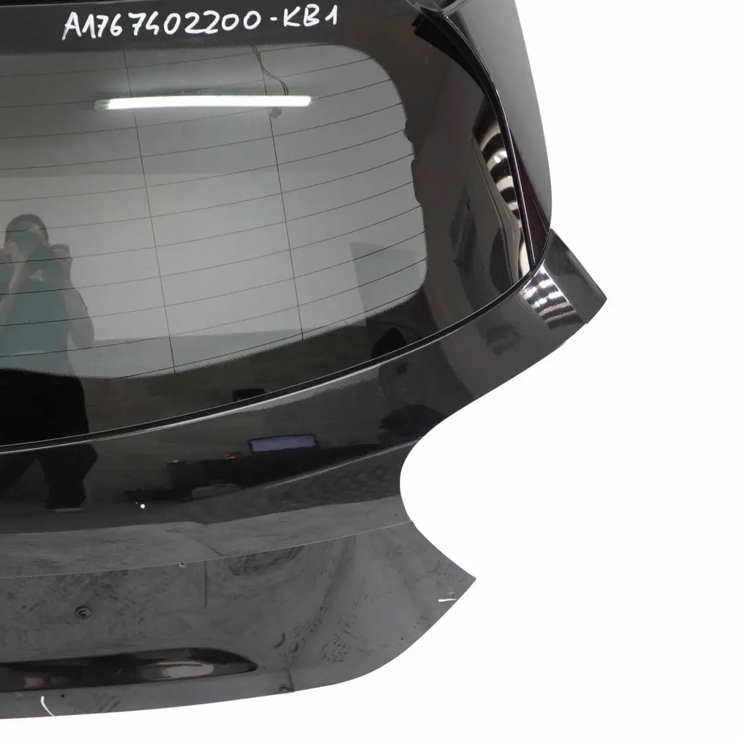 Trunk Lid Mercedes W176 Boot Tailgate Panel Kosmos Cosmic Black Metallic - 191 to with Part number A1767402200 Trunk Lid Mercedes W176 Boot Tailgate Panel Kosmos Cosmic Black Metallic - 191 - SKU A1767402200-KB1 - Part number A1767402200