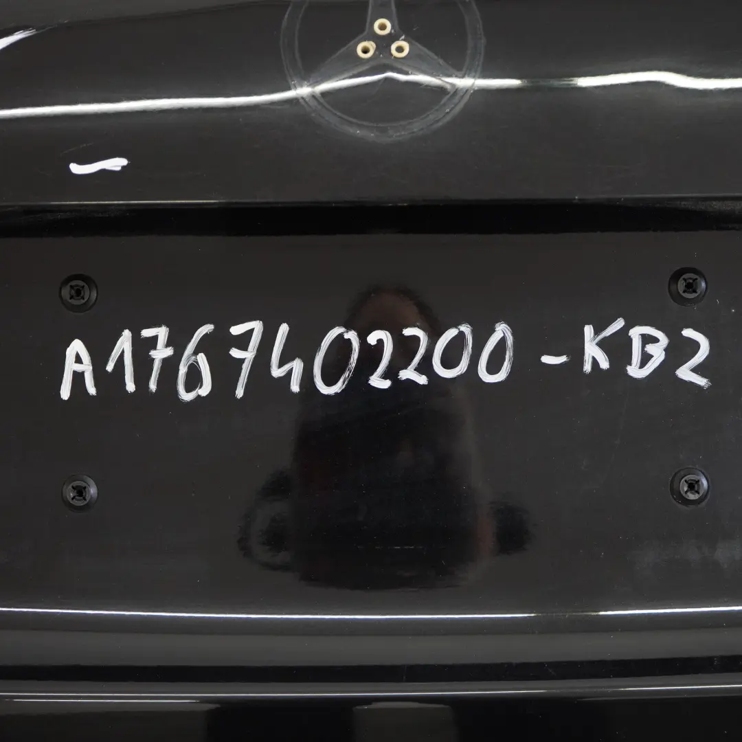  Trunk Lid Mercedes W176 Boot Tailgate Panel Kosmos Cosmic Black Metallic - 191 - SKU A1767402200-KB2 - Part number A1767402200