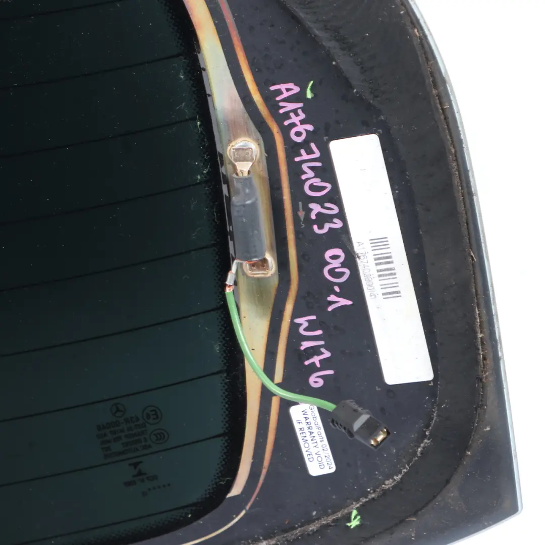 Window Mercedes W176 Tailgate Glass Glazing AS2 Tinting Foil to Rear with Part number A1767402300 Rear Window Mercedes W176 Tailgate Glass Glazing AS2 Tinting Foil - SKU A1767402300-1 - Part number A1767402300