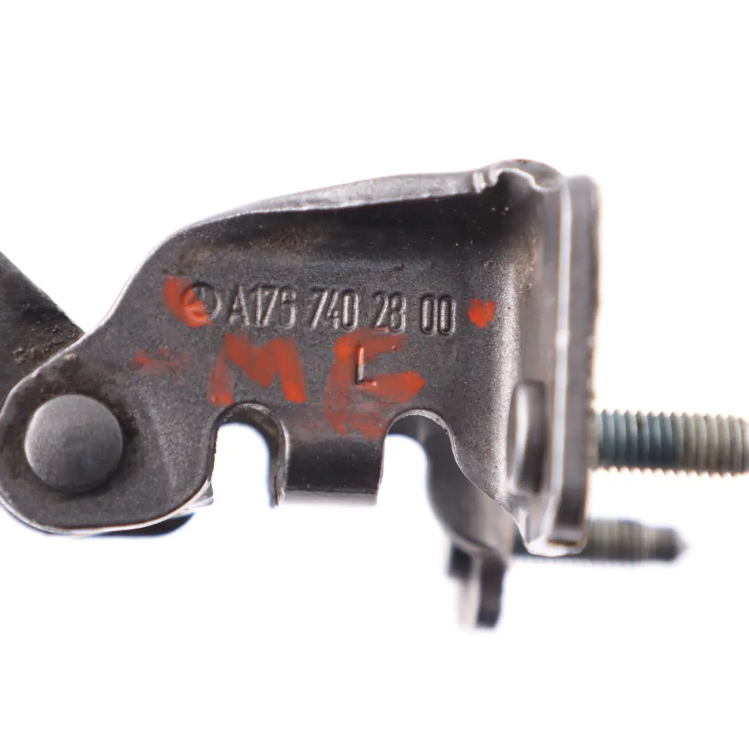 Kofferraumscharnier Heckklappe links Mineralgrau B39 für Mercedes W176 mit Teilenummer A1767402800 Mercedes W176 Kofferraumscharnier Heckklappe links Mineralgrau B39 - SKU A1767402800-MG2 - Teilenummer A1767402800