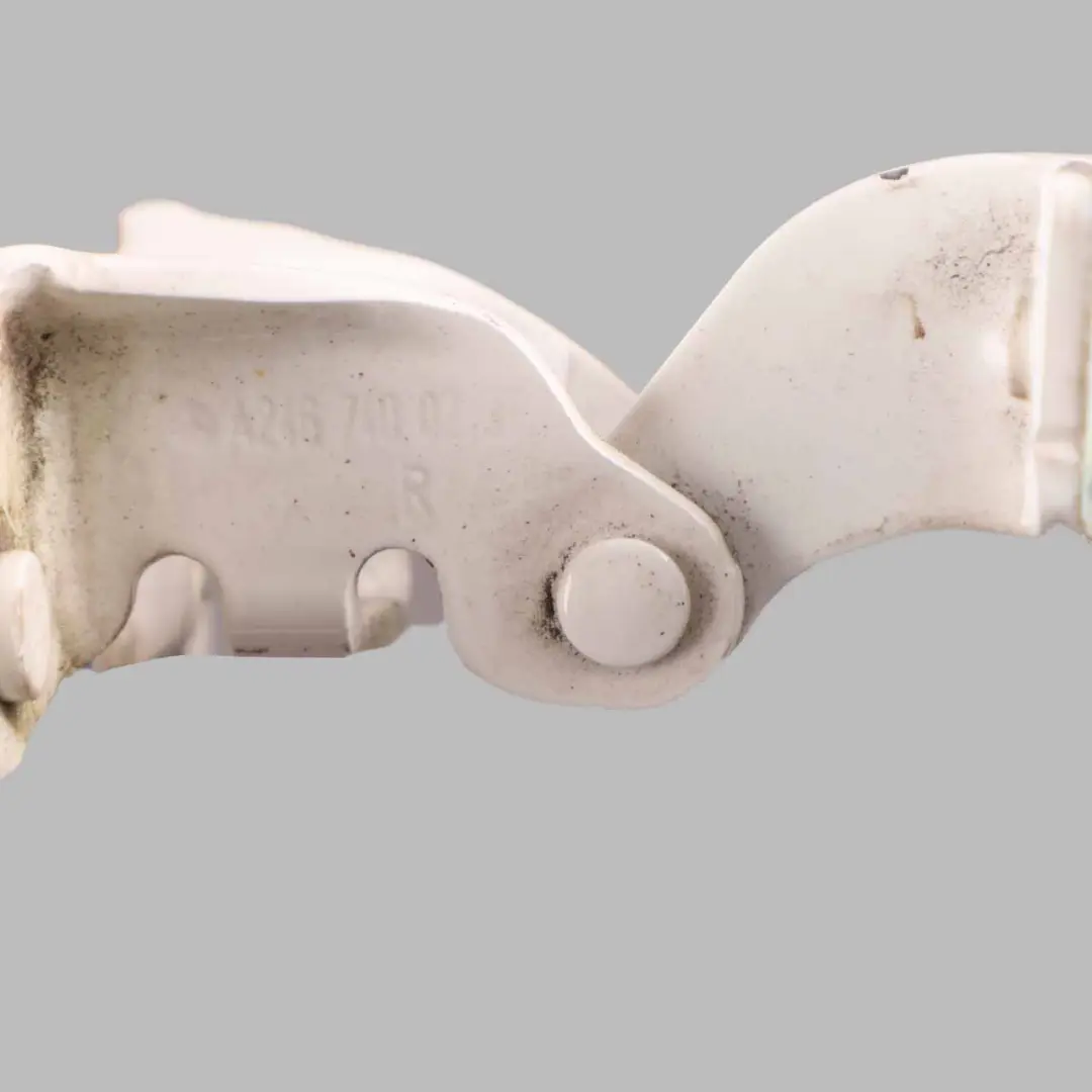 Boot Lid Trunk Hinge Right O/S Calcite White 650 to Mercedes W176 Rear with Part number A1767402900 Mercedes W176 Rear Boot Lid Trunk Hinge Right O/S Calcite White 650 - SKU A1767402900-CW - Part number A1767402900