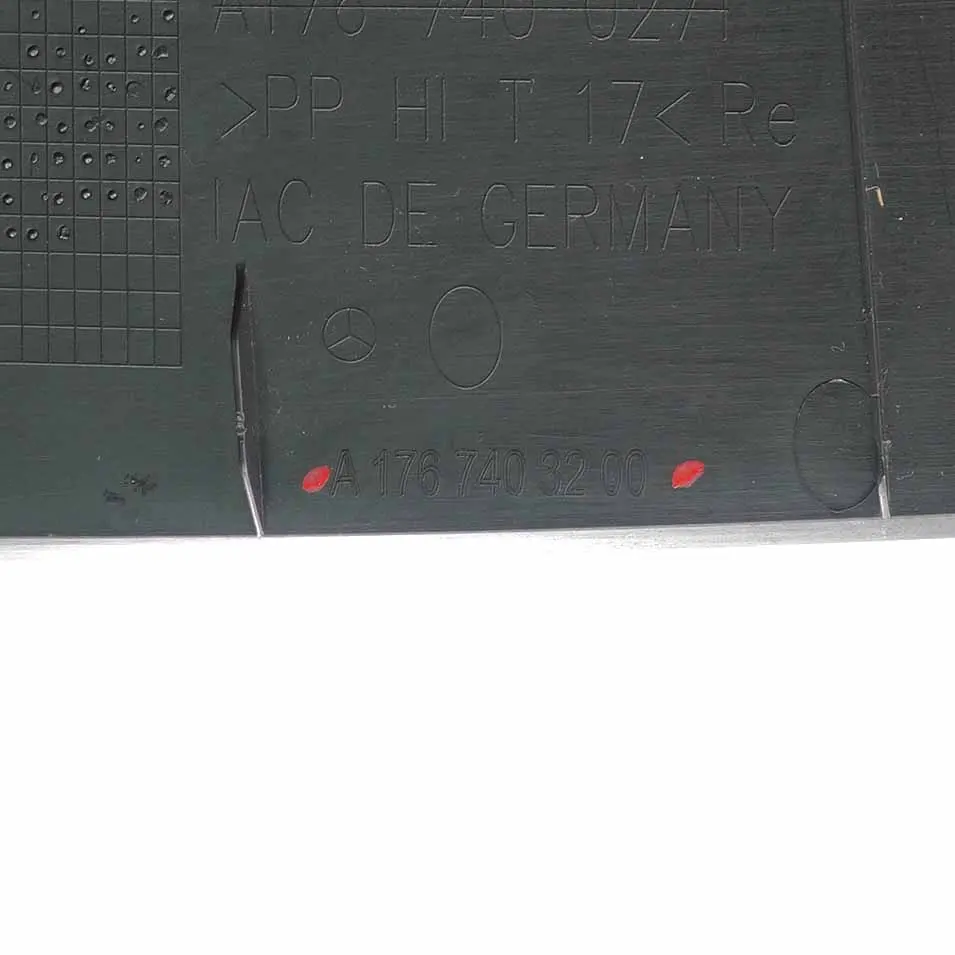 Mercedes W176 Trunk Boot Lid Tailgate Cover Trim Right O/S - SKU A1767403200 - Part number A1767403200