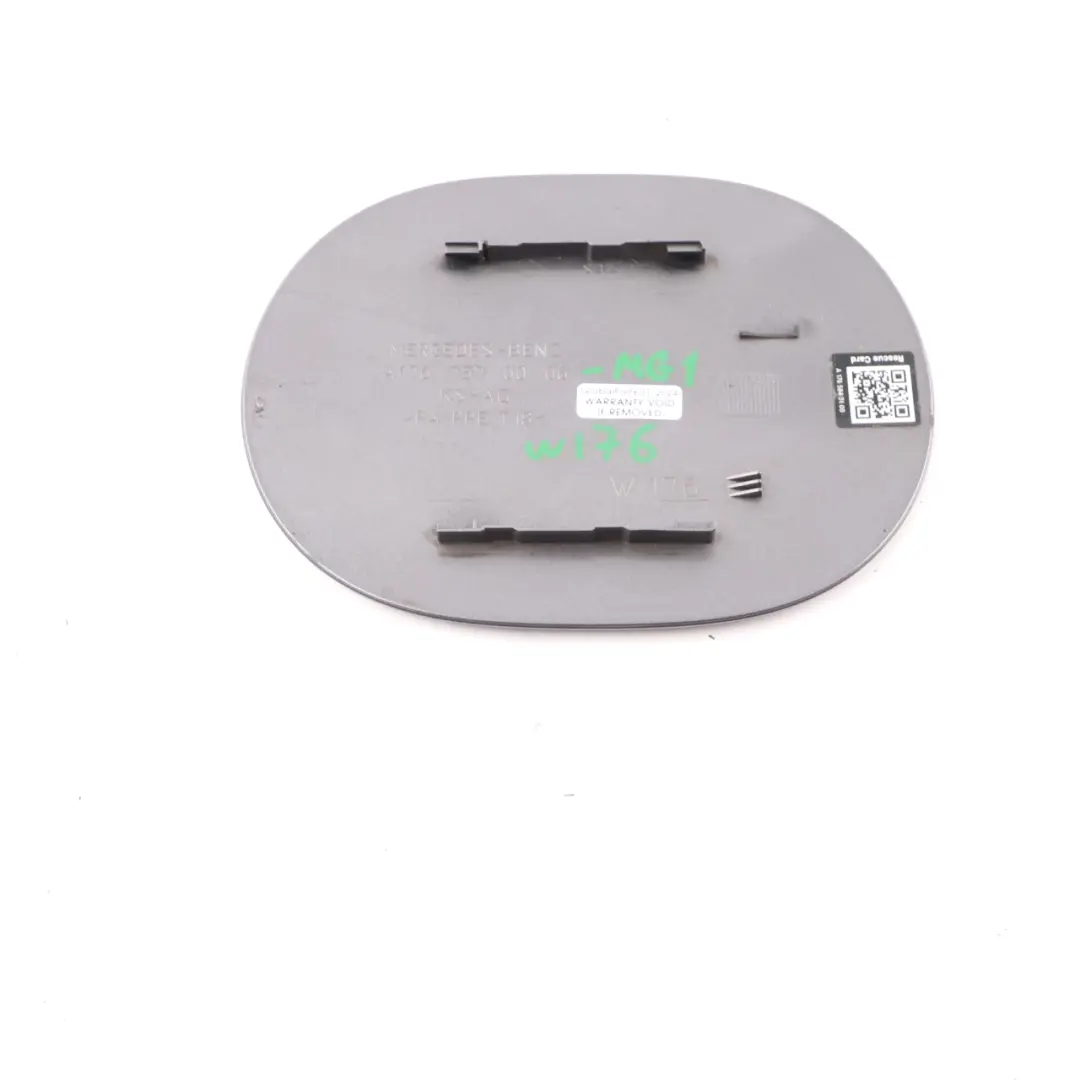 Flap Tank Cap Cover Mountain Grey Metallic 787 to Mercedes W176 Fuel with Part number A1767570006 Mercedes W176 Fuel Flap Tank Cap Cover Mountain Grey Metallic 787 - SKU A1767570006-MG1 - Part number A1767570006