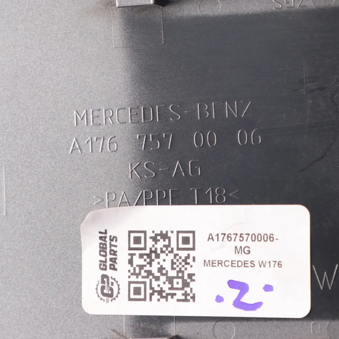 Mercedes W176 Tapa del Depósito de Combustible Gris Montaña Metalizado 787 - SKU A1767570006-MG - Número de pieza A1767570006