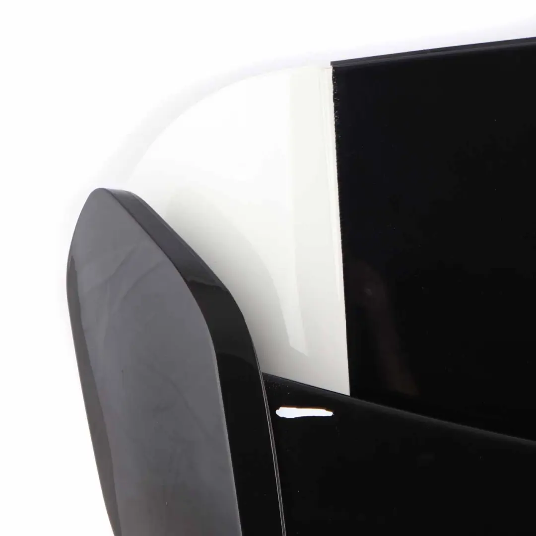 Boot Tailgate Spoiler Calcite White - 650 Black Decals to Mercedes W176 with Part number A1767900100 Mercedes W176 Boot Tailgate Spoiler Calcite White - 650 Black Decals - SKU A1767900100-CW - Part number A1767900100