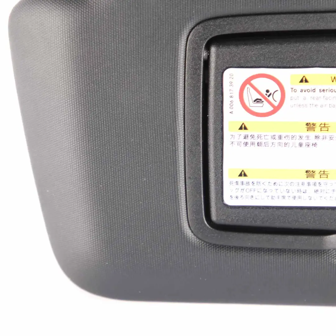  Sun Visor Mercedes W176 Cover Left N/S Trim Panel Black - SKU A1768100010 - Part number A1768100010