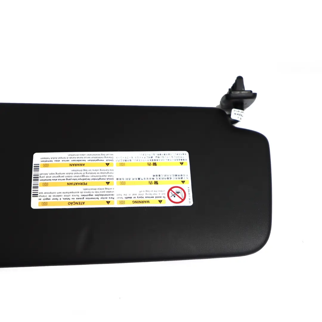 Parasole Mercedes W176 Cover Sinistra Pannello di rivestimento Nero per con numero di parte A1768100110 Parasole Mercedes W176 Cover Sinistra Pannello di rivestimento Nero - SKU A1768100110 - Numero di parte A1768100110