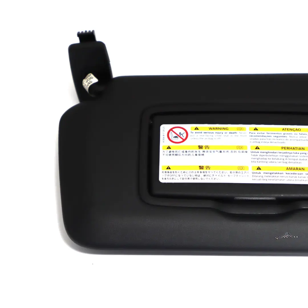  Sun Visor Mercedes W176 Cover Left N/S Trim Panel Black - SKU A1768100110 - Part number A1768100110