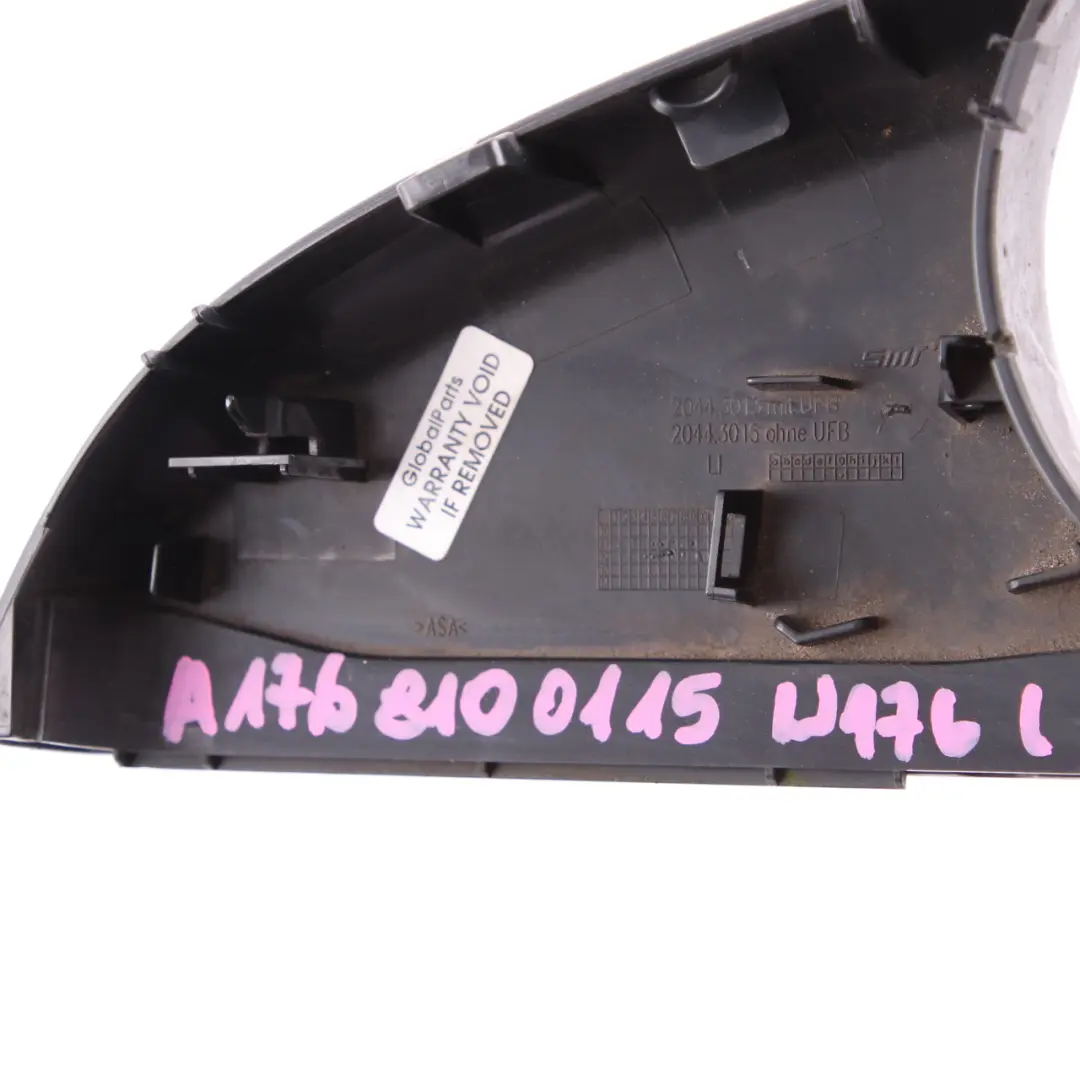 Mirror Cover Mercedes W176 W245 Front Left N/S Wing Panel Trim to with Part number A1768100115 Mirror Cover Mercedes W176 W245 Front Left N/S Wing Panel Trim - SKU A1768100115 - Part number A1768100115
