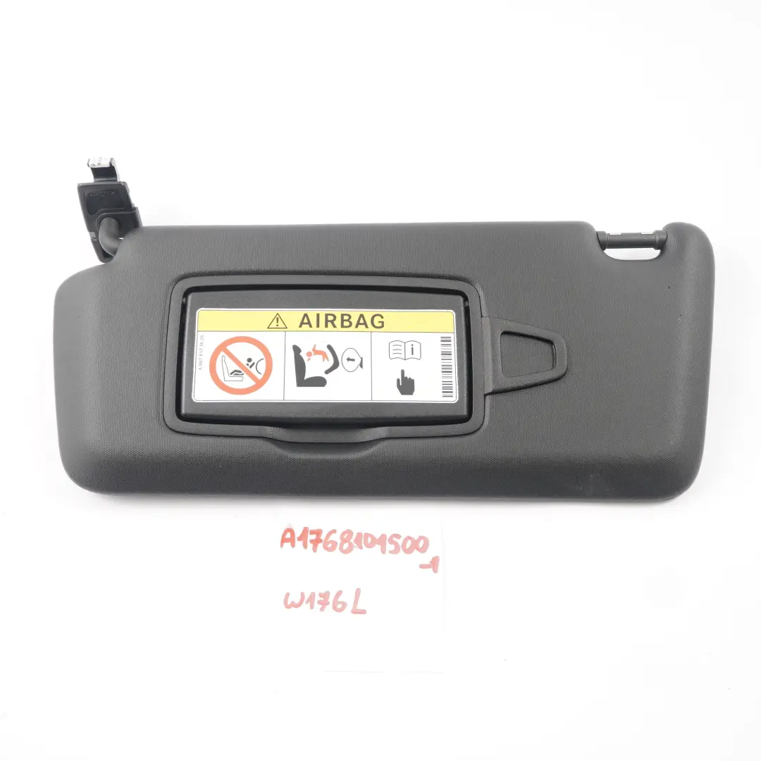 Pare-soleil Mercedes W156 W176 Panneau de rétroviseur gauche pour à propos du numéro de pièce A1768101500 Pare-soleil Mercedes W156 W176 Panneau de rétroviseur gauche - SKU A1768101500 - Numéro de pièce A1768101500