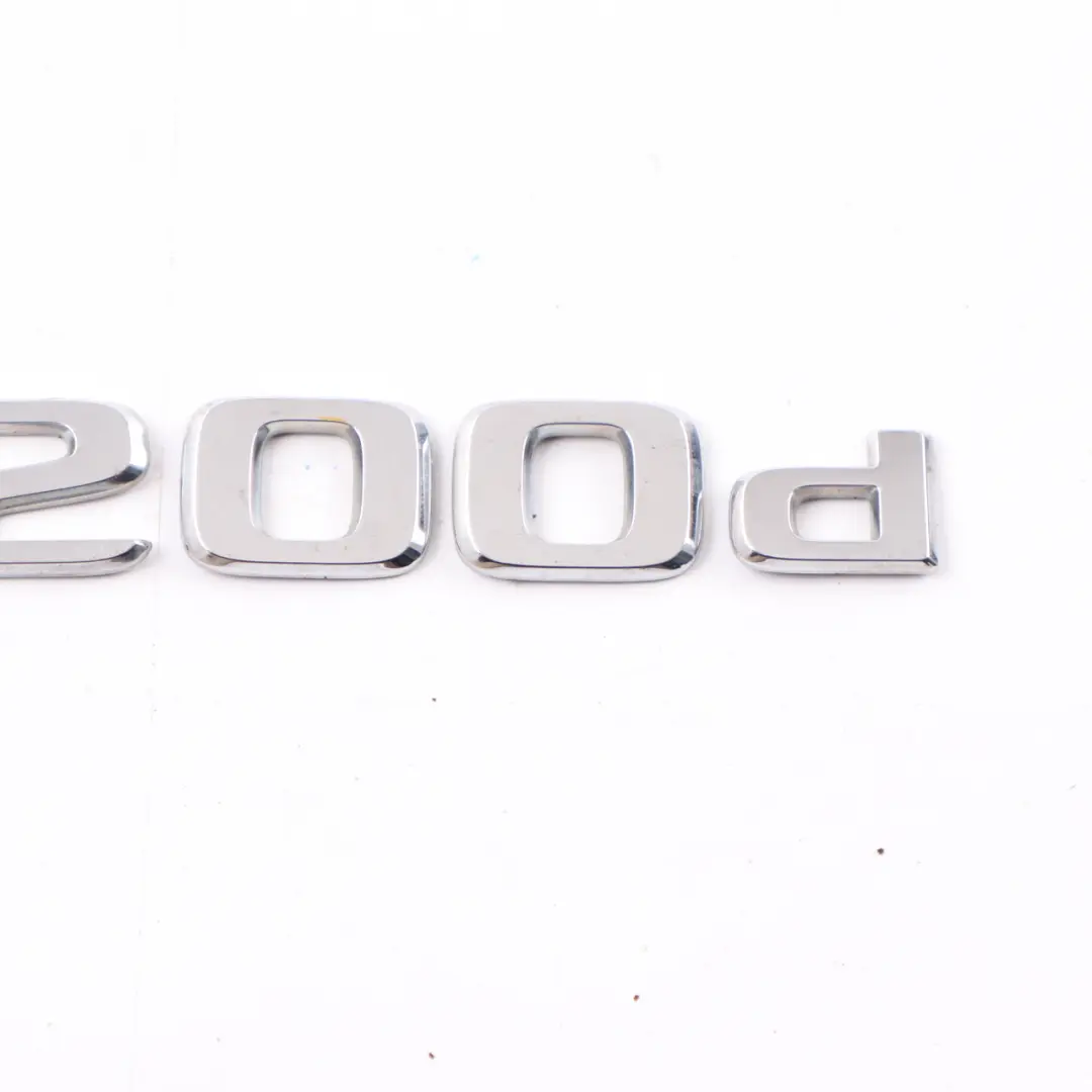 Lettering Emblem A200d Rear Boot Lid Tailgate Adhered to Mercedes W176 with Part number A1768172100 Mercedes W176 Lettering Emblem A200d Rear Boot Lid Tailgate Adhered - SKU A1768172100 - Part number A1768172100