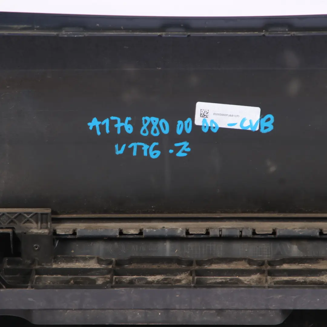 Bumper Rear Trim Panel Urban/Progressive Package Cavansite Blue to Mercedes W176 with Part number A1768800000 Mercedes W176 Bumper Rear Trim Panel Urban/Progressive Package Cavansite Blue - SKU A1768800000-CVB - Part number A1768800000